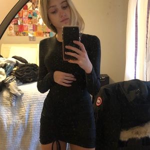 WINDSOR BLACK BODYCON DRESS WITH STRING